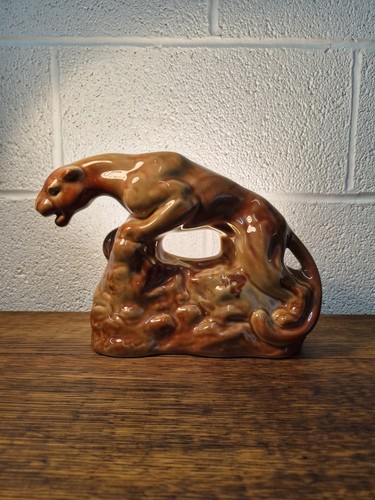 Mid century ceramic panther - mid, tv
