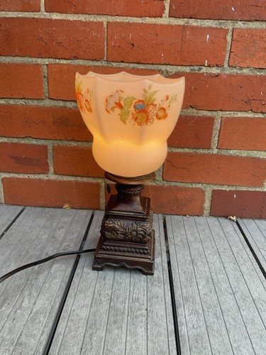 Vintage table lamp milk - lamp, +