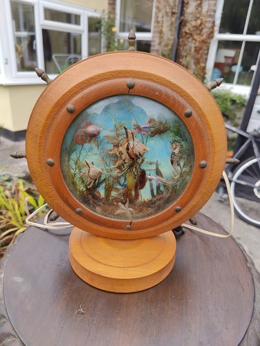 Backlit table lamp - table, retro