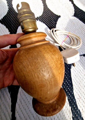 Vintage oak turned - turned, wood