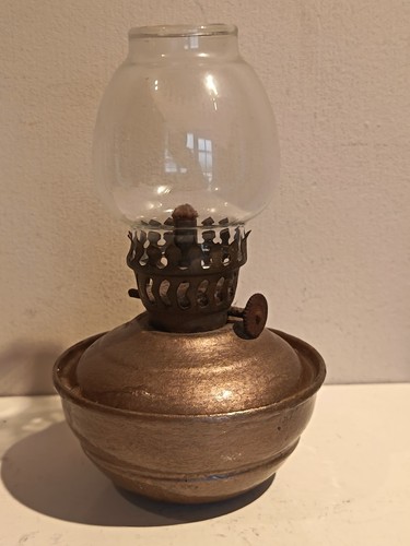 Vintage weighted brass oil - vintage,